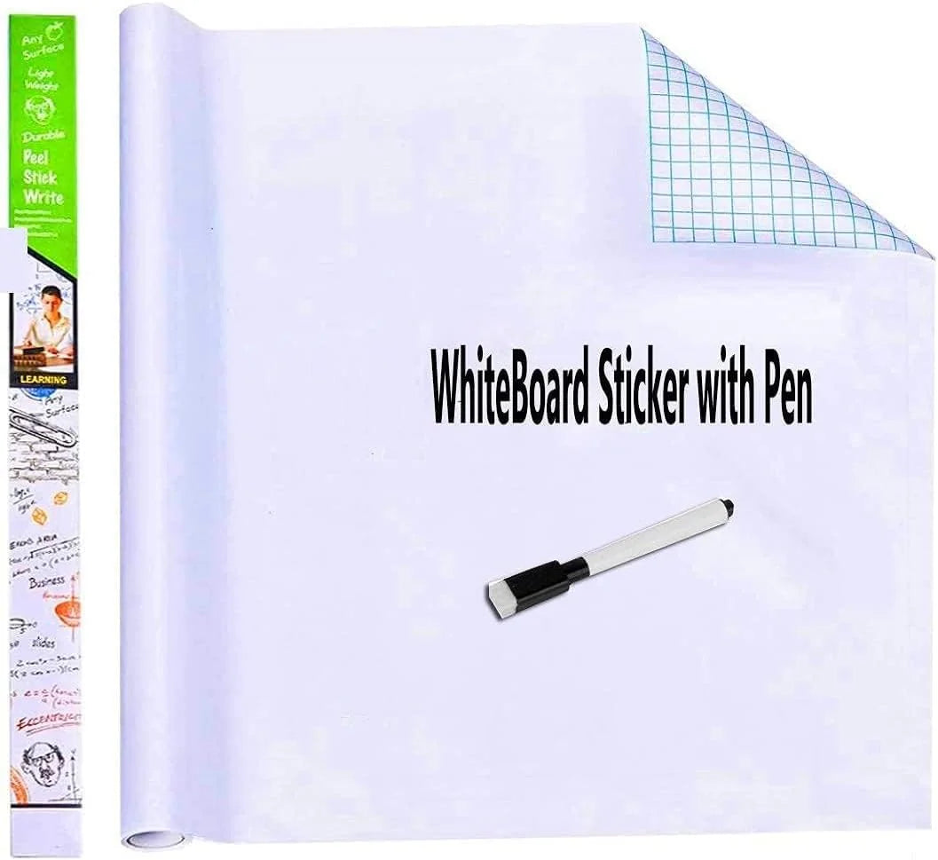 Self-Adhesive Reuseable Whiteboard Wall Decal Sticker