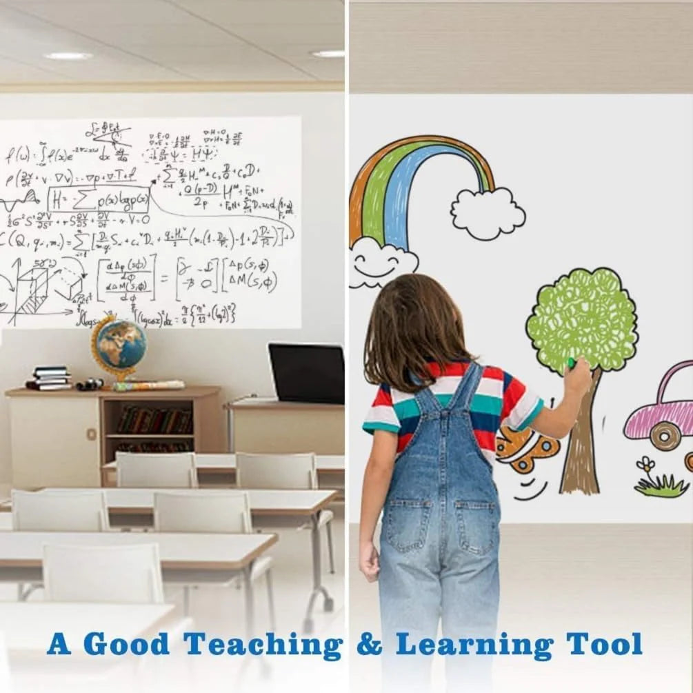 Self-Adhesive Reuseable Whiteboard Wall Decal Sticker