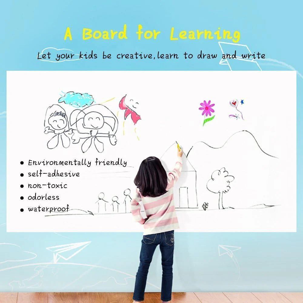 Self-Adhesive Reuseable Whiteboard Wall Decal Sticker