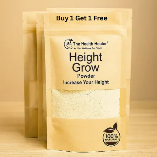 Buy 1 Get 1 Free Height Grow Powder – 100% Natural Height Increase Supplement (60 Grams)